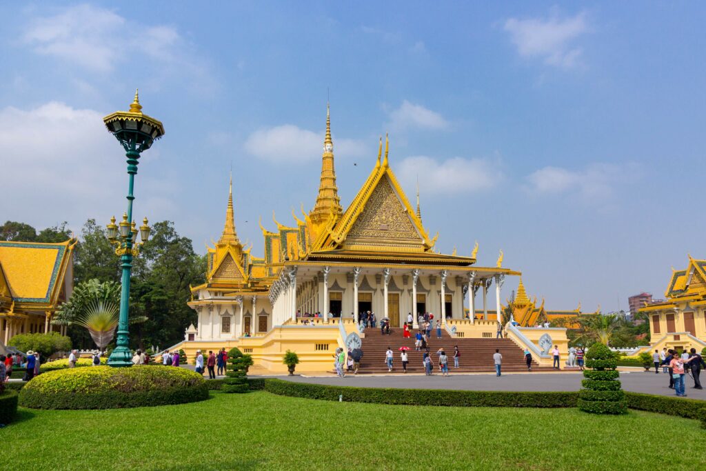 Palais royal de Phom Penh au Cambodge